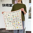 【72H限定12%OFFクーポン配布中!8/16(土)11:59迄】かいせいどう 快晴堂 バンダナ 綿麻ガーゼ あなたの夢へのカギ柄 52Z-24 日本製 2025SS