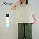 【72H限定12%OFFクーポン配布中!8/16(土)11:59迄】新色さくらも入荷!Brocante ブロカント 5分袖Tシャツ ヴィンテージ天竺 アリエール Tシャツ 39-209N 日本製