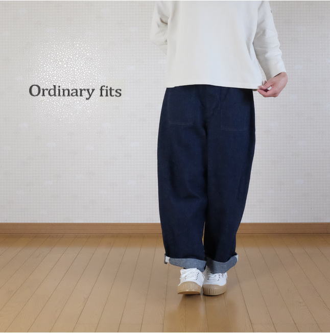 【マラソン協賛P10倍！5/16(木)1:59迄】 ordinary fits オーディナリーフィッツ ジェームスパンツ　ワンウォッシュ レディース　メンズ one wash OF-P045OW【H】