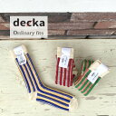 【定休日中の10%OFFクーポン発行中！3/18(火)21:59迄】 DECKA BY ORDINARY FITS M.A.P. ストライプ ソックス 573114D 日本製 靴下 レディース【H】