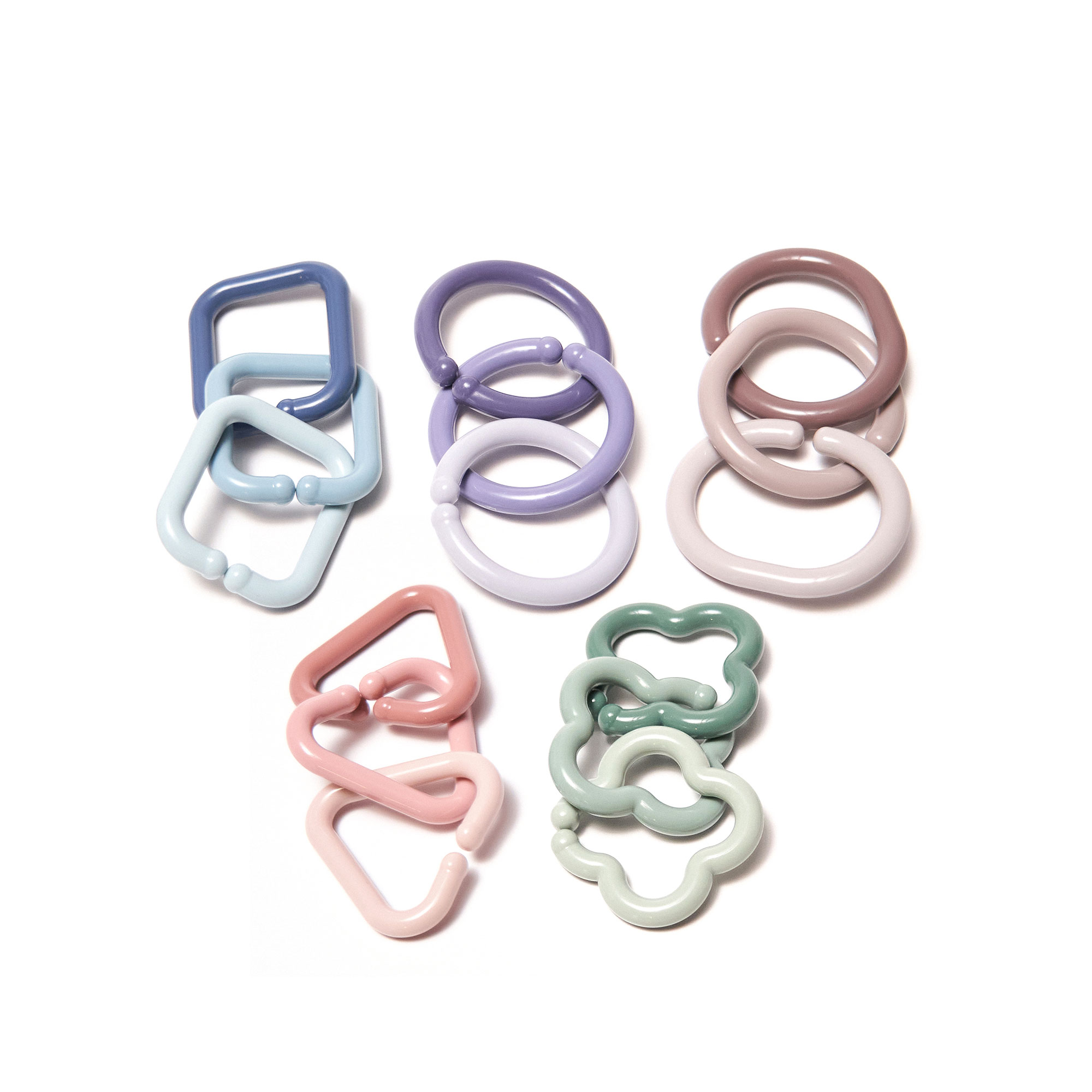 【マザーケイ】 ベーシックリングセット 30ピース入り|3か月から〜 赤ちゃん おもちゃ 歯固め おしゃぶり 玩具 微細運動 微細運動発達 脳の発達 頭脳発達 楽しい刺激 アクティビティジム プレイジム 繋げてリング 五感刺激 赤ちゃん用品