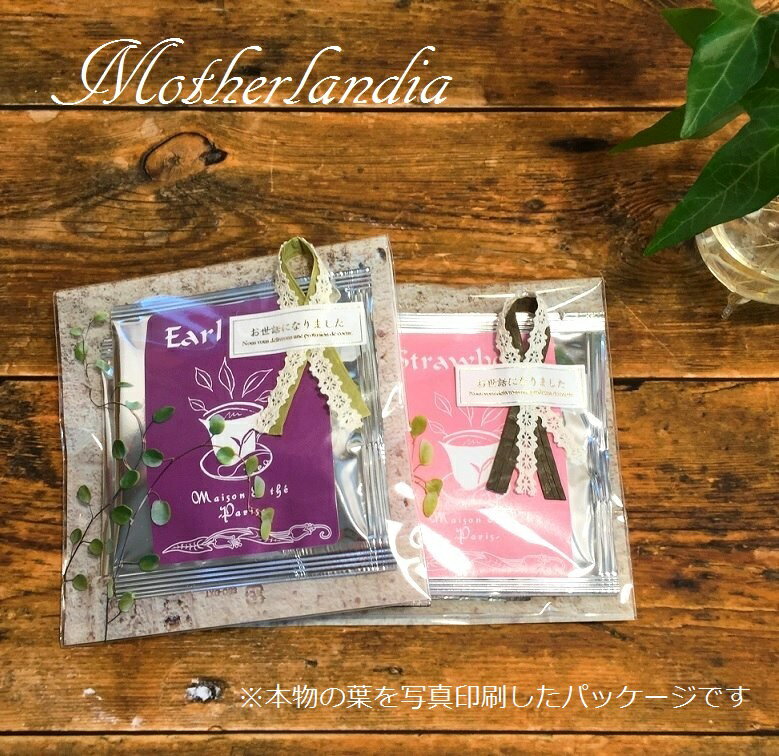 【メッセージシールギフト】【ティーバッグプチギフト】【紅茶2p入り1個】◆NaturalGreenコント・ド・フランスティーバッグ◆結婚式プチギフト 出産内祝い お返し 退職お礼の品 粗品 ブライダル 引越しご挨拶 記念品 ノベルティ 紅茶ギフト フレーバーティギフト