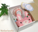 お名前入れ陶器★フエルトトレイ&こどものための陶器セット「プチフルーツ・りんご」&コースター★食器 子ども茶碗 ベビー茶碗 食器 陶器 プレゼント 出産祝い お...