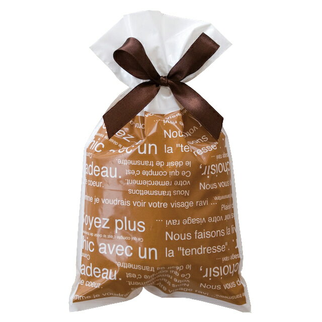 カフェオレリボン付ギフトバックS:1枚【キッズ こども】【ラッピング】【ネコポス便配送対応商品(5セットまで)】ご自宅用