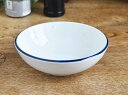 【モダンリビング】 北欧スタイル ブルーライン スペックル カフェボウル15.5cm