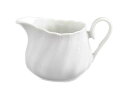 【高級白磁】WHITE ホワイト 白色 流線 クリーマー ミルクポット カラー食器 陶磁器 150cc【1000円ポッキリ】【新生活】【母の日】