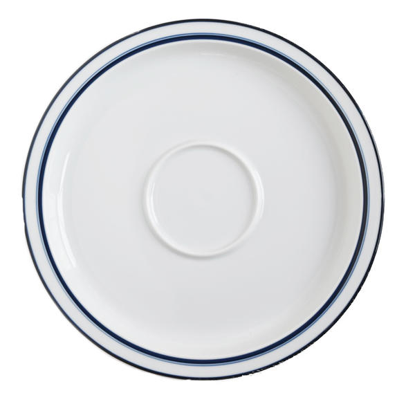 ダンスク DANSKダンスク BISTORO 2重ブルーライン　プラター　大皿29.5cm　パーティー皿　耐熱皿 　プレート　　しろい 白い ホワイト 白い器　白い食器 白い陶器 高級白磁