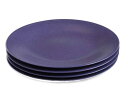 4枚セット■リンドスタイメスト■BULUEBERRY ブルーベリー ブルー 青色 　ディナープレート28cm■ カラー食器　ディナー皿　大皿　パーティ皿