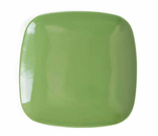 Rakuten - ■リンドスタイメスト■BRIGHT　GREEN　ブライトグリーン　若草色　　スクウェアープレート　　四角大皿　SQPLATE　25cm　　■カラー食器　緑　黄緑