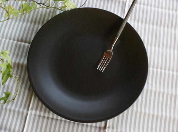 ■リンドスタイメスト■EBONYエボニー黒いディナープレート28cm■ 安全食器 くろい 黒い ブラック 黒い食器