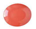 ■リンドスタイメスト■RED レッド オーバルプレート 楕円皿 中皿 サラダ皿 23cm 赤色 あか
