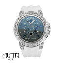 【中古】【純正ダイヤモンド】HARRY WINSTON ハリーウィンストン オーシャントリレトロ ブラック シェル文字盤 クロノグラフ ホワイトゴールド バゲッ...