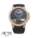 【中古】【純正ダイヤモンド】HARRY WINSTON ハリーウィンストン オーシャントゥールビヨン ネイビー文字盤 バゲットダイヤモンド ローズゴールド 40...