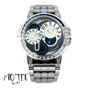 【中古】【純正ダイヤモンド】HARRY WINSTON ハリーウィンストン オーシャンデュアルタイム バゲットダイヤモンド ブルーサファイア ホワイトゴールド ...