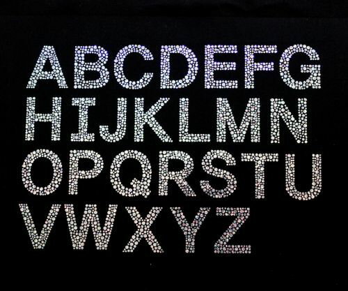 【アルファベット】 スパンコールモチーフ 【O～Z】 アイロン接着可 ロゴに最適のMサイズ ysp728-part2