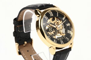 腕時計【送料無料3ヶ月保証】メンズ腕時計&MICアナログ機械式手巻き式カジュアルビジネスメンズウォッチスケルトン