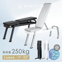 【10人に1人が必ずタダ!さらに10%OFFクーポン】トレーニングベンチ Pure Series 可変式 インクライン フラット 5段階角度調整 省スペース B...