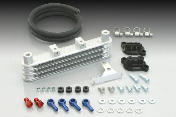 KITACO NEW スーパーオイルクーラーKIT キタコ製164/181ccシリンダー用 （アップスタイル/ブラックタペット）/GROM［JC61］ 360-1432720