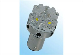 【あす楽対応】M＆H 超高輝度 電球型LED L・ビーム R＆W（レッド＆ホワイトモデル）/L8183R＆W（口金タイプ/赤色LED16個＋白色LED2個使用） L8183RW