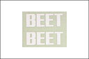 【ネコポス対応】BEET BEET ステッカー SMALL（シロ） 0701-BS2-05