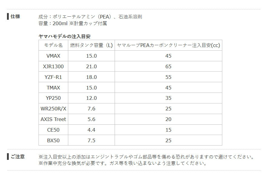 �ڤ������б���YAMAHA ��ޥ롼�� PEA�����ܥ󥯥꡼�ʡ� 200ml 907933804000