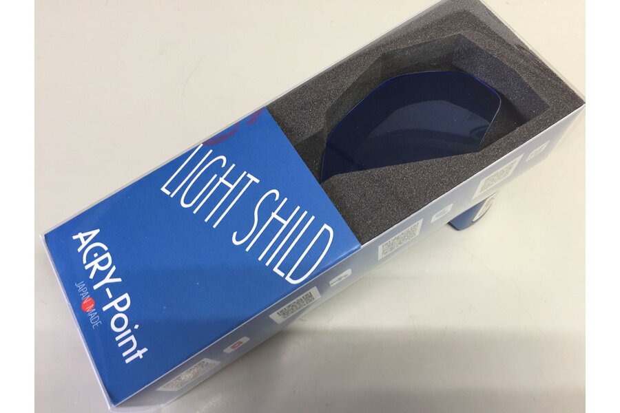 ACRYPOINT MT-10・YZF-R1（-19）・YZF-R6（-19） ライトシールド（ブルー） YLS003