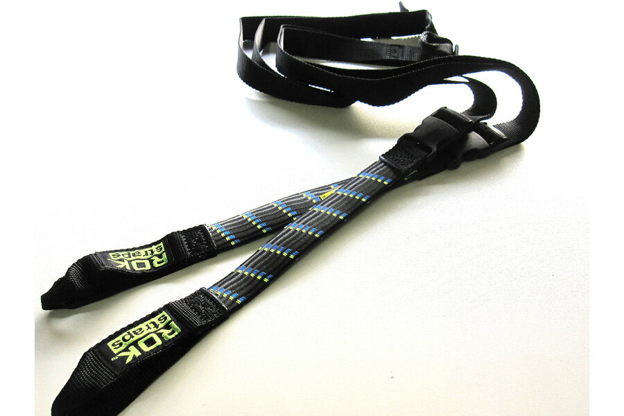 ROKstraps ストレッチストラップ MCタイプ ブラック×ブルー＆グリーン（2本入り） ROK00001