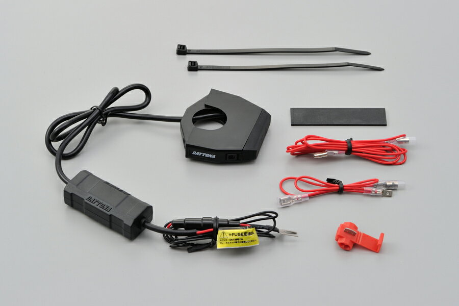 樂天商城 - DAYTONA バイク専用電源スレンダーUSB Type-A 1ポート（5V2.4A） 98437