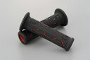DAYTONA PROGRIP 耐振GELシリーズ #717 耐震GEL(ブラック/レッド)エンド貫通 122mm 98037