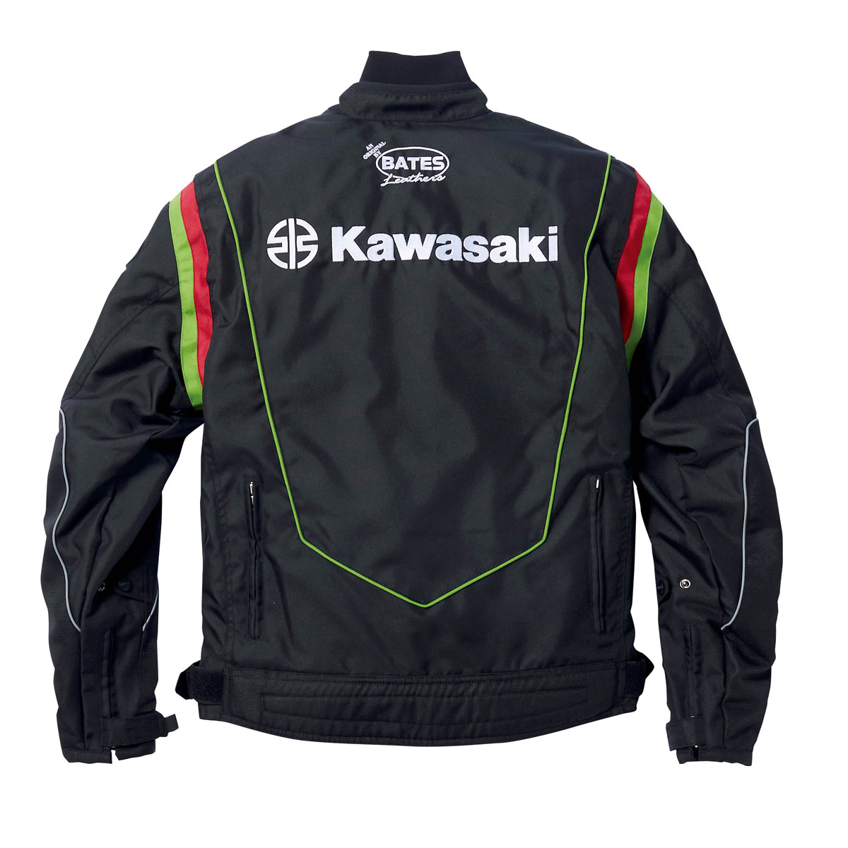 KAWASAKI カワサキ×BATES ナイロン3シーズンジャケット（グリーン/レッド）LLサイ...