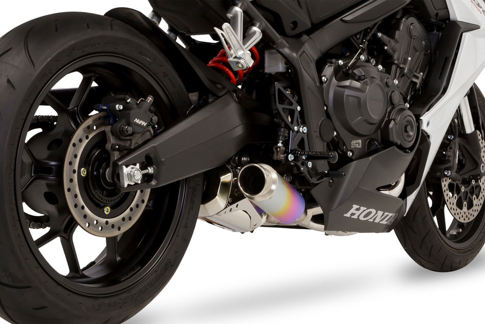 MORIWAKI CBR650R・CB650R（19-22年/23年-） ［2BL-RH03/8BL-RH03］ フルエキゾースト クロスショートゼロ（アノダイズドチタニウム） FullExhaust CROSS SHORT ZERO SUS ANO 01810-L31X7-S0