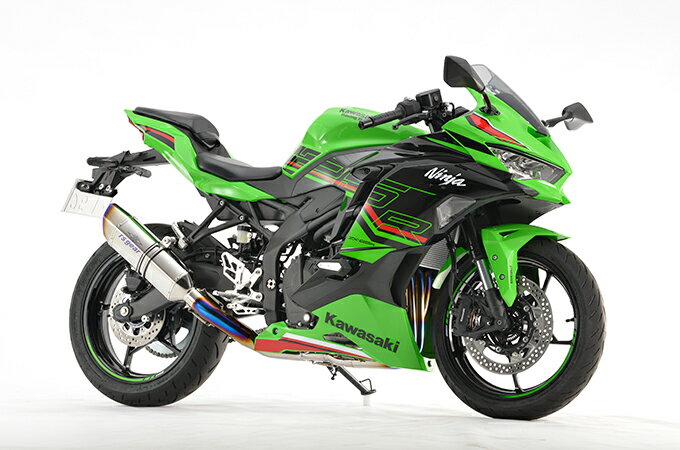 r’s gear NINJA ZX-25R SE/KRT ［8BK-ZX250H］ （23年-） GPスペック チタンフルエキゾースト マフラー シングル チタンポリッシュ GK43-T1ST