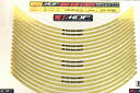 【あす楽対応】【アウトレット】MDF ミラーゴールド リムストライプ 6mmタイプ 16インチ対応 ロゴ有り RIM-6M-GD-16