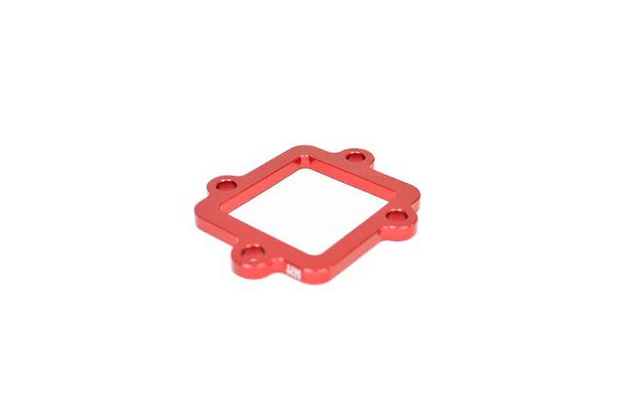 【ネコポス対応】KN企画 アルミCNCリードスペーサー5mm（レッド）/ヤマハ横型E/G 50/90/100cc系 KN-2017RS-RD