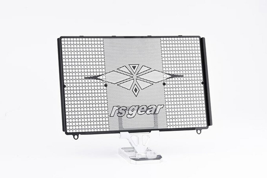 r’s gear CB1000F/SE （25年-） ラジエターコアガード（ラージロゴ）ブラック AC00-048H-LB