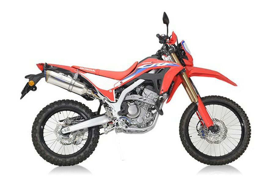 乐天商城 - r’s gear CRF250L/RALLY （21-22年）（23年-） リアルスペック フルチタン スリップオン マフラー チタンポリッシュ RH64-T3ST