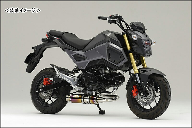〜50 cc  - REALIZE Laguna（ラグナ）Ti チタンマフラー/GROM［EBJ-JC61］（2016年-） 407-103-01
