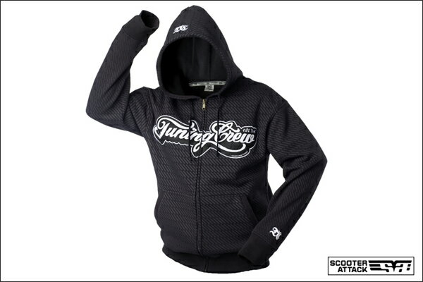 KN企画 TuningCrew パーカー（ブラック/グレー）/サイズL TC-3010110001-L