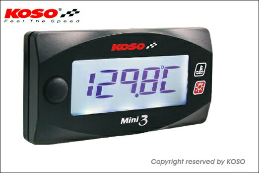 KN企画 KOSO Mini3デジタル（ヘッド温度計）/BW’S125 KS-M3-HTY