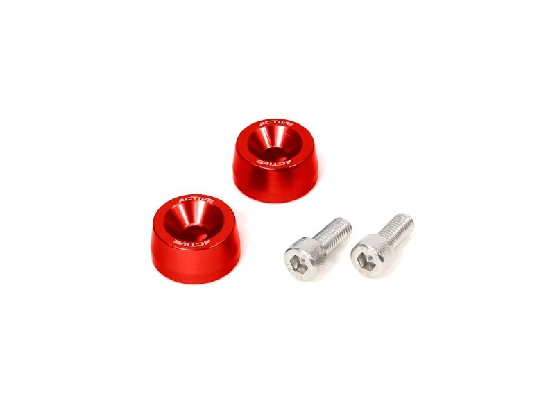 在庫有り ACTIVE アクティブ KAWASAKI用 M8 カラー付 アルミバーエンド φ30-L15 レ...