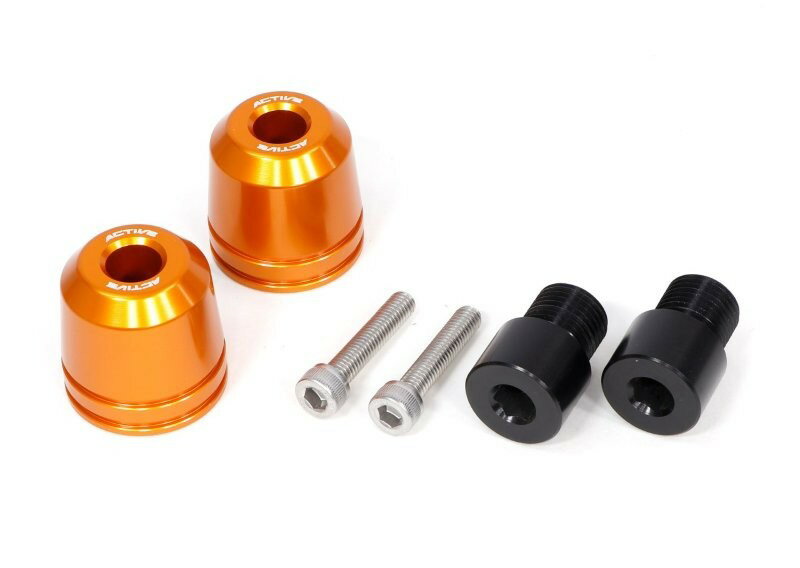 ACTIVE アクティブ YAMAHA用 M16 アダプター付 アルミバーエンド φ33-L33 ゴールド 60800027Y