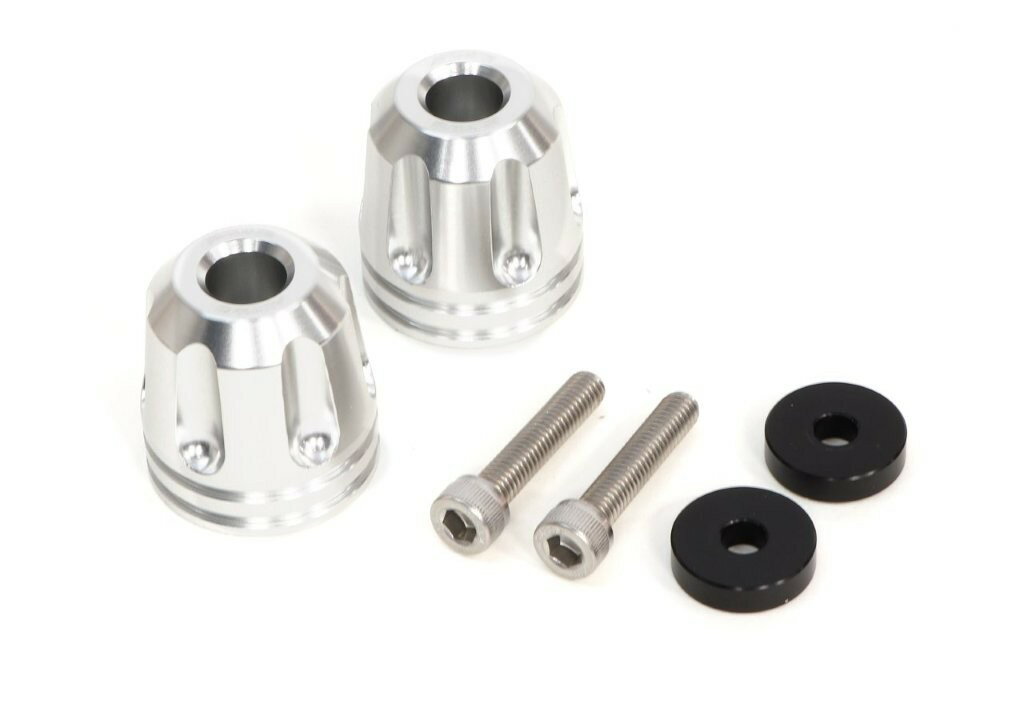 ACTIVE アクティブ YAMAHA用 M6 カラー付 アルミバーエンド リボルバー φ33-L35 シルバー 60800110Y2