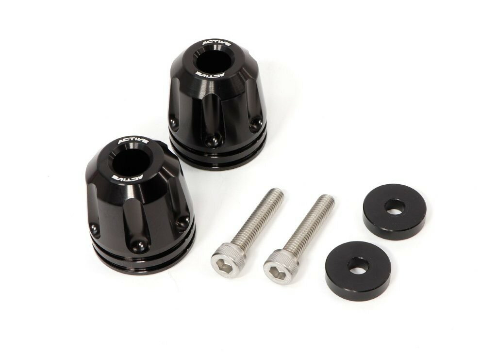 ACTIVE アクティブ YAMAHA用 M6 カラー付 アルミバーエンド リボルバー φ33-L35 ブラック 60800112Y2