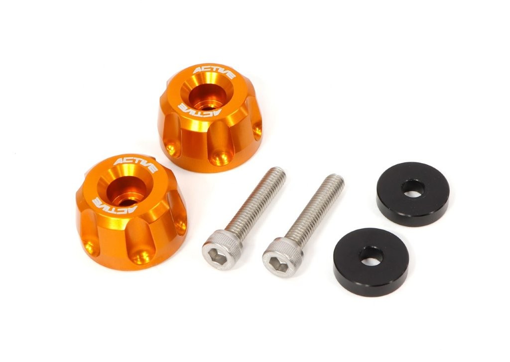 ACTIVE アクティブ YAMAHA用 M6 カラー付 アルミバーエンド リボルバー φ30-L18 ゴールド 60800226Y2