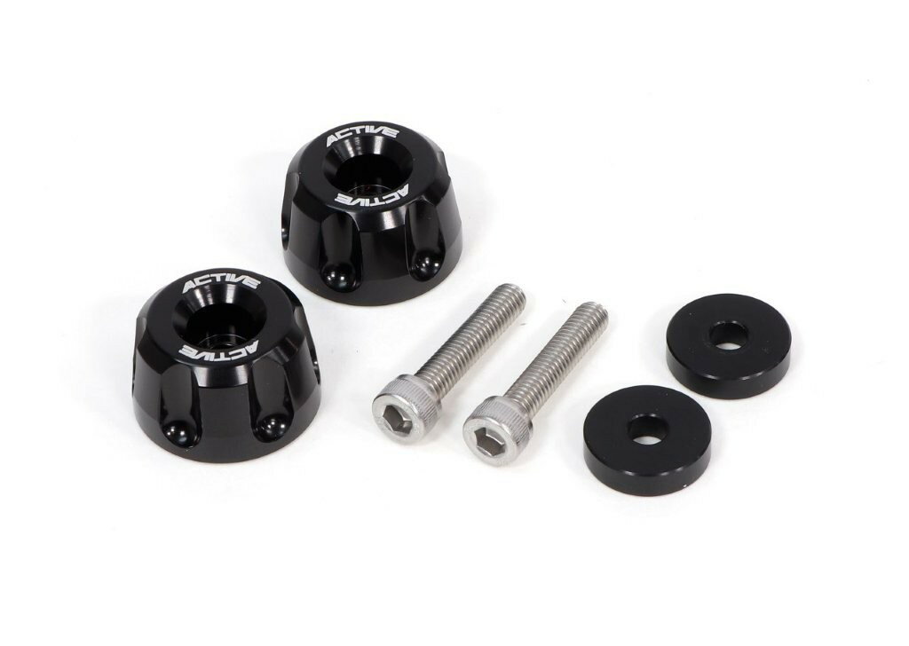 ACTIVE アクティブ YAMAHA用 M6 カラー付 アルミバーエンド リボルバー φ30-L18 ブラック 60800229Y2