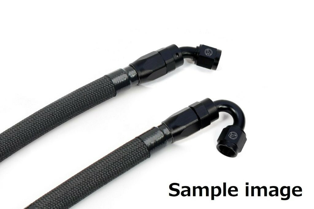 ACTIVE アクティブ KAWASAKI カワサキ ZEPHYR400/χ ラウンドオイルクーラーホースセット (サイド廻し) #6 9-13R ブラック仕様 AC14057270B