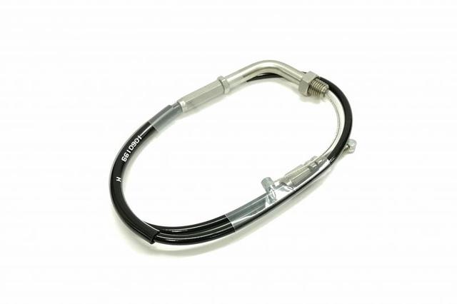 ACTIVE 専用スロットルワイヤー【メッキ金具/アウターブラック】(引き側)対応車種 SUZUKI GSX1300R '1999 ~ '2007, SUZUKI GSX-R1000 '2002 ~ '2006 メッキ金具 専用スロットルワ...