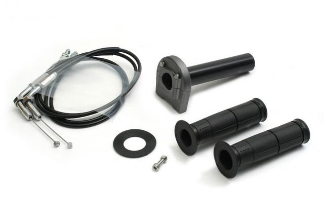 ACTIVE アクティブ TMR専用スロットルキット TYPE-3 ガンメタ 巻取φ32 [ワイヤー:メッキ金具 800mm] 1067192