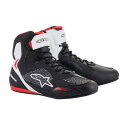 alpinestars アルパインスターズ FASTER 3 ライドニットシューズ ブラック ホワイト レッド サイズ:10 2510319-123-10