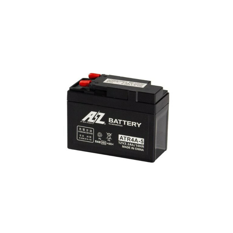 在庫有り AZ エーゼット バッテリー AZ2輪バッテリー液入充済 - ATR4A-5